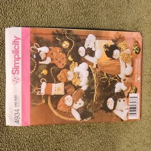 Simplicity Snowman Winter Craft Pattern